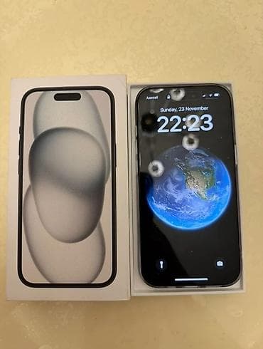 iphone simli qulaqlıq: IPhone 15, 128 GB, Qara, Face ID — 2