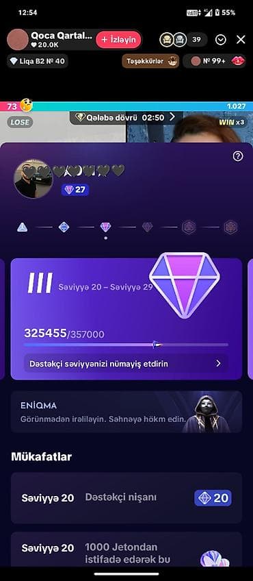 İstehsal avadanlığı: Orginal şəxsi Tiktok səhifəmdi.Jeton sifarişiylə məşğul olanların — 1