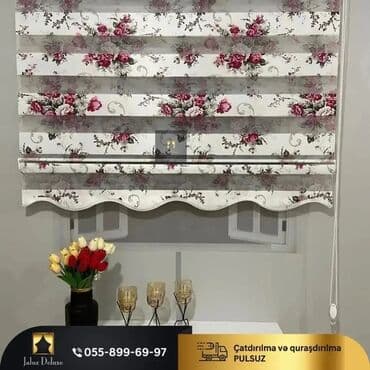 ucuz tüller: Jalüz pərdə ucuz sok qiymətlər bizdə 2 ya 3 günərzində hazırlama — 13