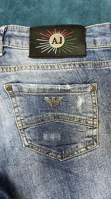kişi geyim: Cins şalvar, Armani Exchange, XS — 3