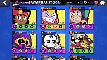 Brawl Stars hesabı – yüksək trofeyli və zəngin kontentli - Kupa yolu — 4