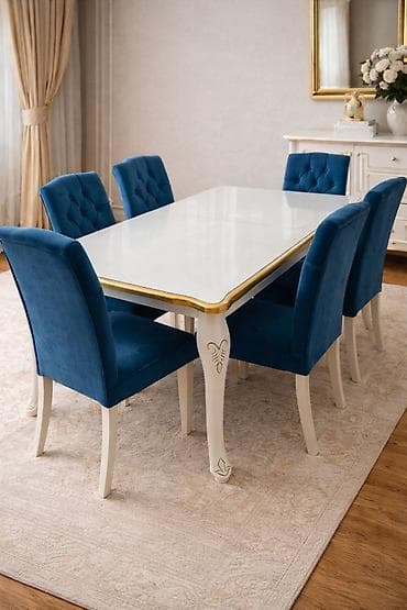 Masa 6 stul işlenmiş normal vezyetde Açlan masadir qiymeti 380 azn