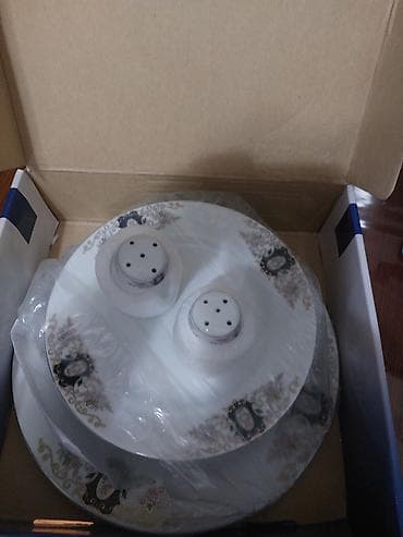 Nahar dəsti, rəng - Ağ, Farfor, 6 nəfərlik, Türkiyə — 5