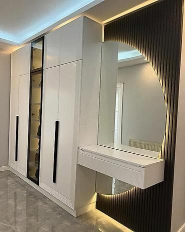 siyirmeli: Düz dolab, Dəhliz üçün, Yataq otağı üçün, Qarderob, Açılan, Korpuslu, 6 qapı — 10