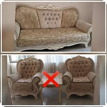 İşlənmiş, Divan, 2 kreslo