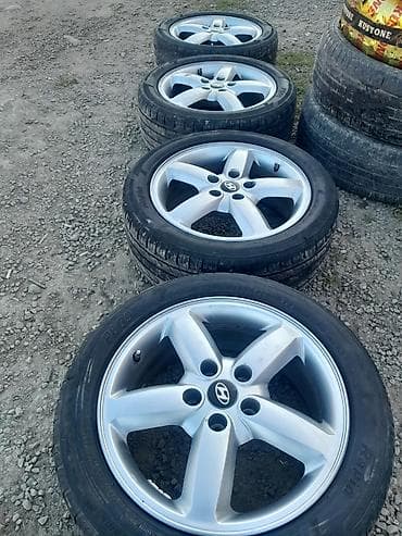 mersedes disklər: Ideal vezyetde qiriq cat yoxdu Hyundai orijinal yüngül lehimli disklər — 3