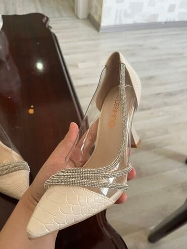 Tuflilər: Tuflilər, Derimod, Ölçü: 36, rəng - Bej, Yeni — 2