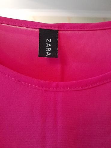 Qadınlar üçün 3 ədəd qısaqol, “hot pink” rəngli bluz/top dəsti. - — 4