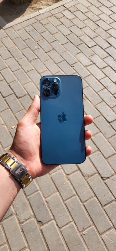 en ucuz iphone 12 pro max: IPhone 12 Pro Max, 256 GB, Pacific Blue, Barmaq izi, Face ID, Sənədlərlə — 1