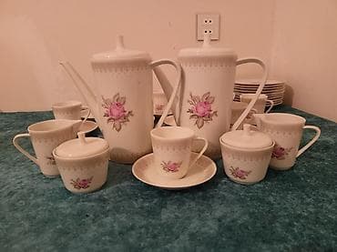 caydan: Çay dəsti, rəng - Ağ, Farfor — 5