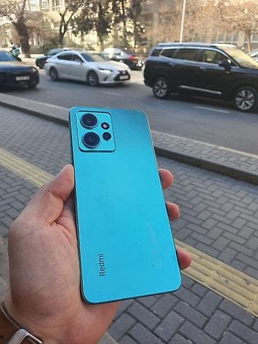 tank telefonu: Redmi Note 12, 128 GB, rəng - Göy, Sensor, İki sim kartlı, Barmaq izi — 1