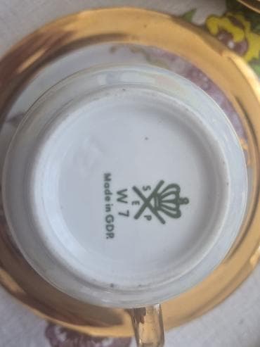 8 marta hediyeler: Çay dəsti, rəng - Çəhrayı, Farfor, 6 nəfərlik, Almaniya — 4