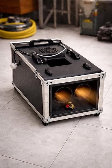 plastik su cənlərinin təmiri: Sənaye tipli duman generatoru (hazer/fogger) - Güclü iki çıxışlı — 1