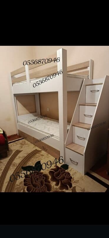 demir nerdivan: Oğlan və qız üçün, Yeni, Çarpayı, Matras ilə, Siyirməli, Laminat — 5