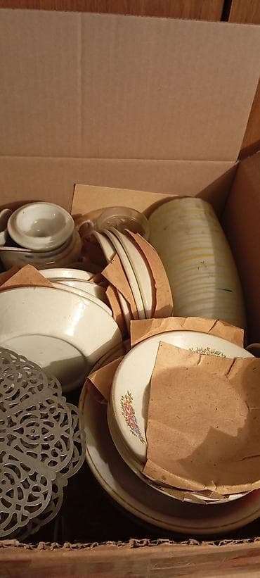 first class cay: Çay dəsti, rəng - Ağ, Şüşə, SSRİ — 4