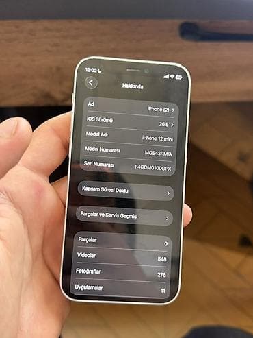 video dvd: IPhone 12 mini, 128 GB, Ağ, Face ID — 2