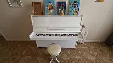 elektro gitara satışı: Ağ rəngli akustik upright piano - Klassik upright konstruksiya: ev — 2