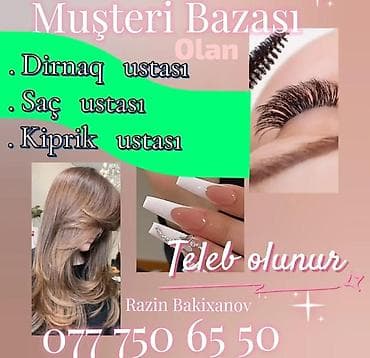 salonlarda is elanlari: Dırnaq ustası tələb olunur, Yerin icarəsi, 1-2 illik təcrübə — 1