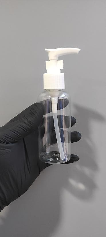 banka alan: Şüşə görünümlü şəffaf plastik pompalı flakonlar - Həcm: təxminən 100 — 5