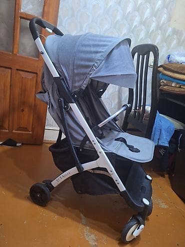 mini araba: Uşaq arabası – Model: A9 - Rəng: Boz - Yüngül və kompakt — 2