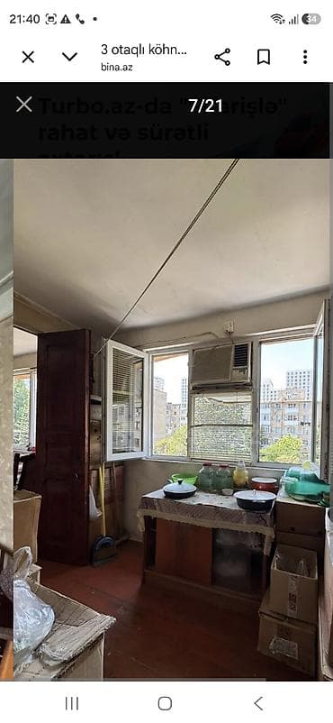 Bakı, 3 otaqlı, Köhnə tikili, m. İnşaatçılar, 78 kv. m — 6