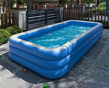 hovuz: 🌊 Elektron Nasos HƏDİYYƏ! 🎁 INTEX Şişmə Hovuz – Yay üçün ideal seçim! — 1