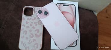 Mərmər effektli PVC panellər: IPhone 15, Çəhrayı — 3