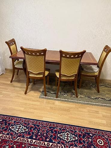 Qonaq otağı üçün, Açılan, Dördbucaq masa, 4 stul