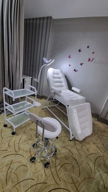 ev saati modelleri: Yeni, Kosmetoloji kuşetka, Qatlanan, rəng - Ağ — 4