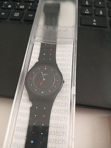 Смарт часы: Наручные часы, Swatch, цвет - Черный — 1