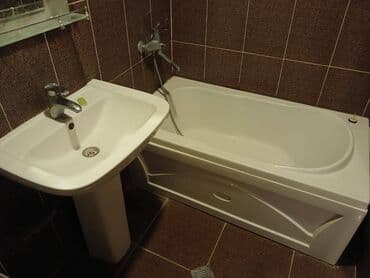 Döşəmə: Akril vannalar – kompakt ölçülü, rahat dizayn - Material: hamar — 2