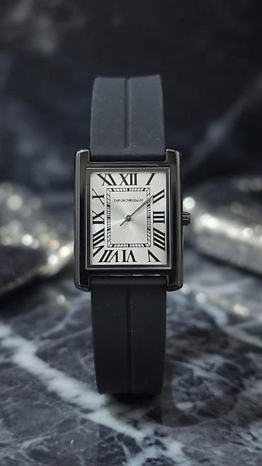 ereb qizili probu: Qol saatı, Emporio Armani, rəng - Göy — 4