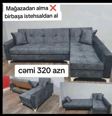 Sifarişlə termolar: Künc divan, Qonaq otağı üçün, Parça, Bazalı, Açılan — 1