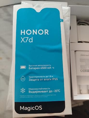 borofone be28 plus: Honor X7d, 128 GB, rəng - Qara, İki sim kartlı, Barmaq izi, Face ID — 5