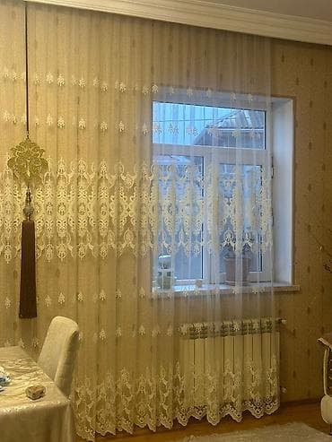 Ковры: Б/у, Тюль, цвет - Белый — 2