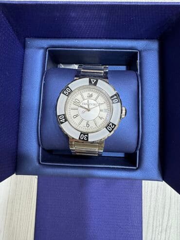 gumus bilerzikler: İşlənmiş, Qol saatı, Swarovski, rəng - Gümüşü — 2