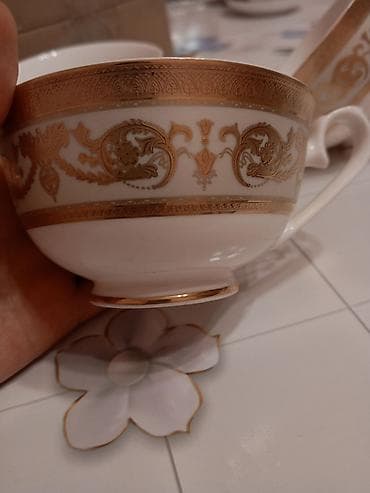 termos qab: Fincanlar, rəng - Qızılı, Türkiyə — 5