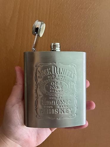 zeytun satilir: Satılır 🔥 Jack Daniel’s loqolu paslanmayan polad flaqon (içki qabı) ✔️ — 3