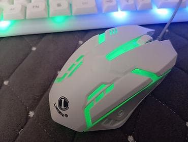 iphone 14 pro islenmis: LIMEIDE simli klaviatura və siçan seti 5 gündür alınıb - Rəng: ağ — 4