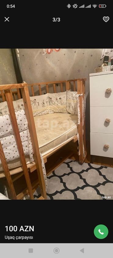 uşaq krafat: Oğlan və qız üçün, İşlənmiş, Yumru, Beşik, Dəst ilə, Matras ilə, Yellənmə mexanizm ilə — 3