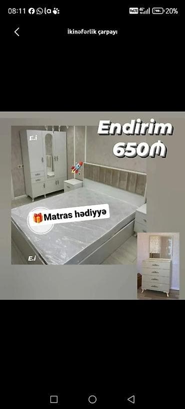 guzgu komod: İkinəfərlik çarpayı, Dolab — 4