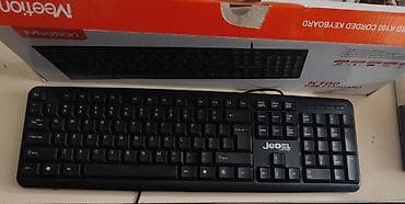 Modemlər və şəbəkə avadanlıqları: Meetion K100 USB Standard simli klaviatura - Tam ölçülü membran tipli — 2