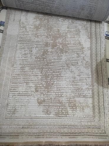 doşəmə: Bej-krem rəng palitrasında müasir naxışlı xalça Dunən 120 manata — 8