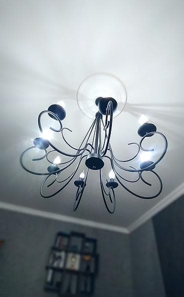 resim: Çılçıraq, 8 lampa, Metal — 2