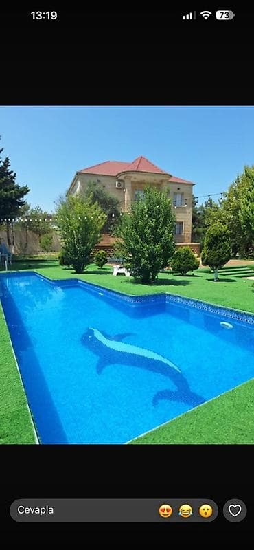 kireditle ev: Həyətyanı villa – geniş həyət və üzgüçülük hovuzu - 2 mərtəbəli,bağ — 1