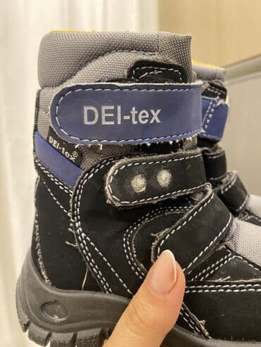детская зимняя обувь gore tex: Uşaq qış çəkmələri – DEI-tex - Rəng: qara/boz, göy detallar, içlik — 6