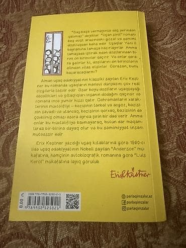 Uşaq ədəbiyyatı.İdeal kitabdır almağa dəyər.Qiymət 4 manat.Məlumatları — 2