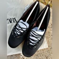 barya ayakkabı: Baletkalar, Zara, Ölçü: 37, rəng - Qara, Yeni — 1