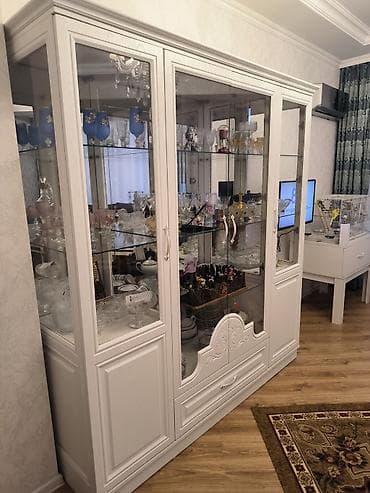 qaz skafi: Ağ rəngdə servant - Material: laminat/MDFlam görünüşlü korpus, ön və — 1