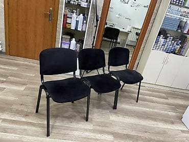 Qara rəngli ofis/qarşılama kresloları – 3 ədəd 1 ededi 25 azn -